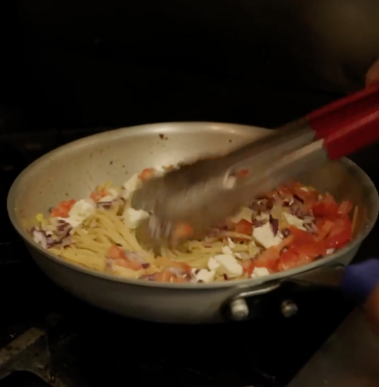Pâtes Express à la méditerranéenne.